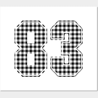 Plaid Number - 83 - Dark Posters and Art